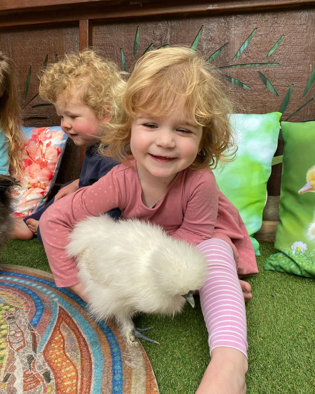 We had some special visitors today at A Head Start Currumbin! Miss Kandice’s chickens 🐥🐥Cinnamon and Snow came in for a play!
The children were very excited to give them lots of cuddles and pats 🥰 

#chickens #babychicks #silkiechicken #cinnamon #snow #earlylearning #nationalqualitystandards #nationalqualityframework #aheadstartcentres
